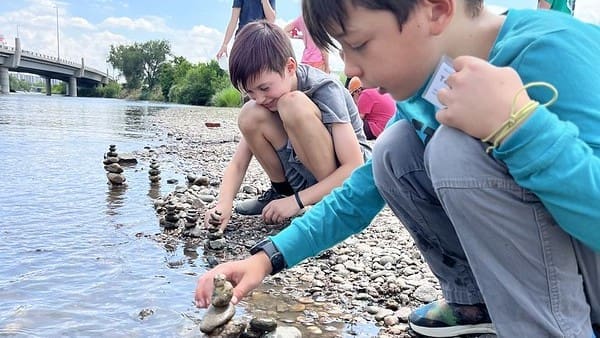 rock stacks at the river_week7